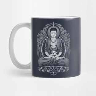 Gautama Buddha Distressed Halftone Mug